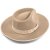 Hattar - Gårda Mapleton Wide brimmed Fedora (beige)