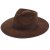 Hattar - Gårda Mapleton Wide brimmed Fedora (brun)