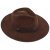 Hattar - Gårda Mapleton Wide brimmed Fedora (brun)