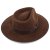 Hattar - Gårda Mapleton Wide brimmed Fedora (brun)