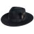 Hattar - Gårda Molinella Crushable Wool felt Fedora (svart)