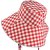Hattar - Gårda Poppy Checkered sun hat (röd)