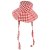 Hattar - Gårda Poppy Checkered sun hat (röd)