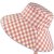 Hattar - Gårda Poppy Checkered sun hat (rosa)