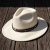 Hattar - Gårda Santaquin Crushable Wool felt Western hat (vit)
