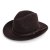 Hattar - Gårda Vicenza Crushable Wool felt Fedora (brun)