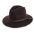 Hattar - Gårda Vicenza Crushable Wool felt Fedora (brun)