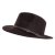 Hattar - Gårda Vicenza Crushable Wool felt Fedora (brun)