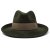 Hattar - Gårda Volterra Fedora Wool Hat (militärgrön/beige)
