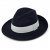 Hattar - Gårda Volterra Fedora Wool Hat (navy/offwhite)
