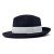 Hattar - Gårda Volterra Fedora Wool Hat (navy/offwhite)