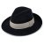 Hattar - Gårda Volterra Fedora Wool Hat (svart/creme)