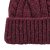 Mössor - Gårda Bormio Cable Knit Wool Mix Beanie (vinröd)