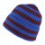 Mössor - Gårda Davos Striped Merino Wool Beanie (vinröd/blå)