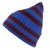 Mössor - Gårda Davos Striped Merino Wool Beanie (vinröd/blå)