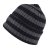 Mössor - Gårda Davos Striped Merino Wool Beanie (grå/svart)
