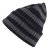 Mössor - Gårda Davos Striped Merino Wool Beanie (grå/svart)