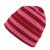 Mössor - Gårda Davos Striped Merino Wool Beanie (röd/rosa)