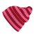 Mössor - Gårda Davos Striped Merino Wool Beanie (röd/rosa)