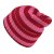 Mössor - Gårda Davos Striped Merino Wool Beanie (röd/rosa)