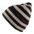 Mössor - Gårda Davos Striped Merino Wool Beanie (brun/beige)