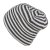 Mössor - Gårda Saint-Gervais Striped Wool Mix Beanie (mörkgrå/vit)