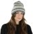 Mössor - Gårda Lech Striped Wool Mix Beanie (beige/grå)