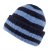 Mössor - Gårda Lech Striped Wool Mix Beanie (blå)