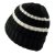 Mössor - Gårda Les Deux Alpes Striped Merino Mix Beanie (svart/vit)