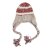 Mössor - Gårda Quellon Knit Earflap Beanie (vit/röd)