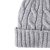 Mössor - Gårda Saas-Fee Cable Knit Wool Mix Beanie (grå)