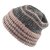 Mössor - Gårda Verbier Striped Wool Mix Beanie (grå/rosa)
