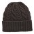 Mössor - Gårda Villars Cable Knit Wool Mix Beanie (brun)