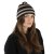 Mössor - Gårda Davos Striped Merino Wool Beanie (brun/beige)