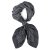 Scarf - Gårda Lourdes Satin Scarf (svart)