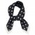 Scarf - Gårda Polka Dot Satin Scarf (svart)