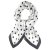 Scarf - Gårda Polka Dot Satin Scarf (vit)