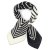 Scarf - Gårda Tabriz Satin Scarf (svart/creme)