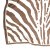 Scarf - Gårda Zebra Satin Scarf (brun)
