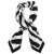 Scarf - Gårda Zebra Satin Scarf (svart)