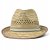 Stråhatt - Gårda Agulo Natural Straw Trilby (natur/creme)