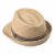 Stråhatt - Gårda Benijo Raffia Trilby (natur/taupe)