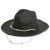 Stråhatt - Gårda Valencia Fedora (svart)