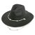 Stråhatt - Gårda Valencia Fedora (svart)