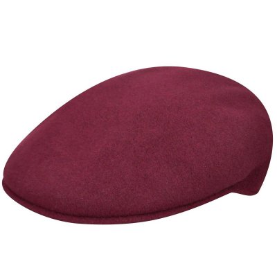 Gubbkeps / Flat cap - Kangol Wool 504 (cranberry)