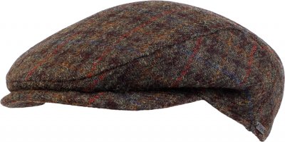 Gubbkeps / Flat Cap - Wigéns Ivy Slim Cap Harris Tweed Wool (Oliv)