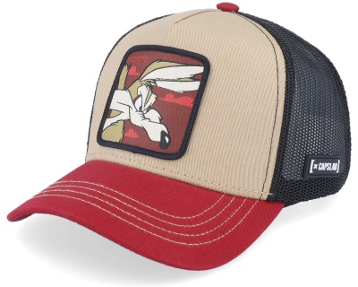 Keps - Capslab Looney Tunes Wile E Coyote Trucker (beige/svart/röd)