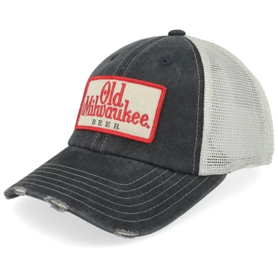 Keps - American Needle Old Milwaukee Orville Trucker (svart/offwhite)