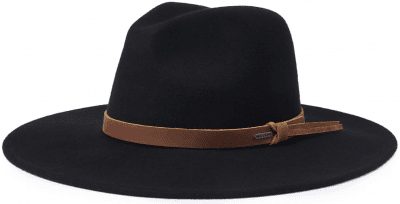 Hattar - Brixton Field Proper Hat Wool (svart)