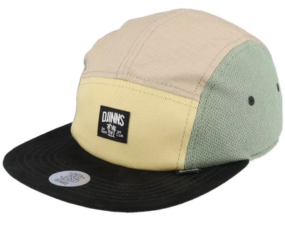 Keps - Djinns 5 Panel Flat Cap Fab Mix (multi)